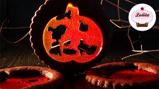 Receta de galletas de chocolate para halloween  Galletas decoradas Isomalt  Galletas fáciles [upl. by Hannasus]