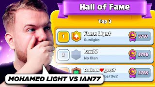 MOHAMED LIGHT VS IAN77 FOR THE 1 FINISH IN SEASON END  Clash Royale [upl. by Hgieloj605]