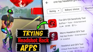 Trying Free Fire HEADSHOT APPS From Play Store  Free Fire [upl. by Halas]