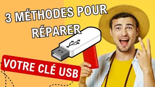 3 méthodes pour réparer une clé USB endommagée ou qui ne saffiche pas sans installer dapplications [upl. by Vassar]