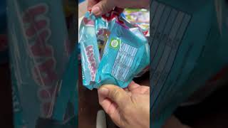 Unboxing HARIBO Sweets yummy party pack sharing bag oddlysatisfying satisfying asmr fyp yt [upl. by Emearg]