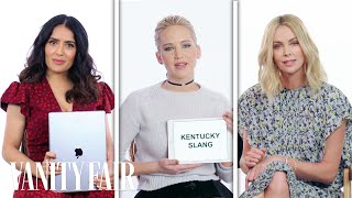 Jennifer Lawrence Margot Robbie amp More Teach Drinking Slang from Around the World  Vanity Fair [upl. by Tamara610]