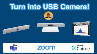 Turn Cisco Video Endpoint into USB Camera and Mic Join  Zoom Teams Chime Google etc [upl. by Eyk]