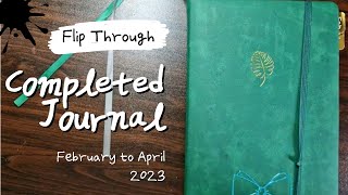 FEB  APR 2023 FULL JOURNAL FLIP THROUGH  Scribble amp Dot  UK [upl. by Cheung955]