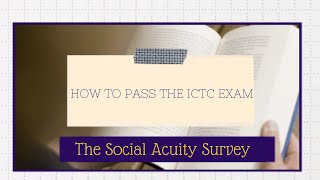 The Social Acuity Survey [upl. by Elocin]