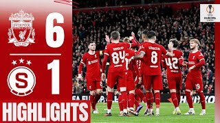 Ruthless Reds Progress in Europa League  Liverpool 61 Sparta Prague  Highlights [upl. by Audrey]