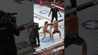 Diego Lopes Knocks down Ortega in Round 1 NocheUFC [upl. by Hamford503]