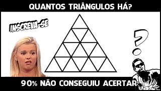 RESPOSTA  Quantos Triangulos Tem na Imagem [upl. by Haelak]