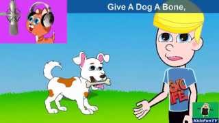 KnickKnack Paddy Whack By Kids  Animated Nursery Rhymes  Kids Songs With Lyrics By KidsFun TV [upl. by Annavahs540]