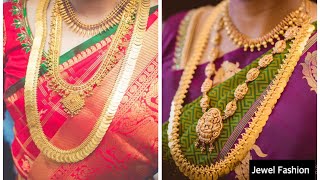 Latest Top Beautiful Gold Kasu Mala designs kasumala kasulaperu kasulaharam jewelfashion gold [upl. by Ennayhc]