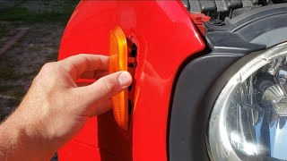 Jeep Renegade side marker light bulb replacement how to [upl. by Neraj]