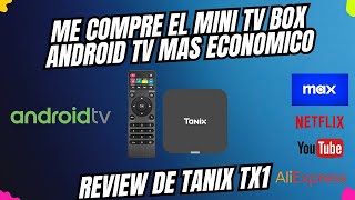 COMPRE MINI TV BOX ANDROID TV MAS ECONOMICO  REVIEW 2024 TANIX TX1 [upl. by Porche688]