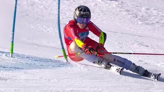 AUDI FIS Ski World Cup  Womens Giant Slalom  Kronplatz ITA 1st run Jan 30 2024 [upl. by Mountfort]