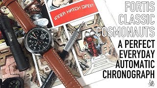 The Perfect Everyday Automatic Chronograph  Fortis Classic Cosmonauts Ceramic PM Review [upl. by Poucher]