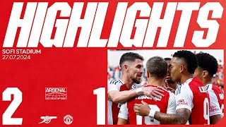 JESUS AND MARTINELLI SEAL COMEBACK WIN  HIGHLIGHTS  Arsenal vs Manchester United 21  US Tour [upl. by Bohaty28]