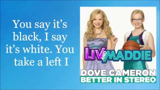 Dove Cameron  Better In Stereo Lyric Video [upl. by Patricio266]