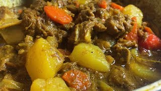 HOW TO COOK JAMAICAN CURRY GOAT RECIPE [upl. by Essyla119]