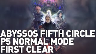 FFXIV  Abyssos The Fifth Circle NORMAL First ClearReaction P5N [upl. by Aydne]