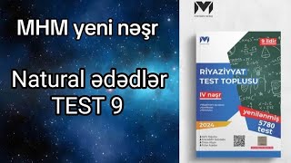 MHM riyaziyyat test toplusu yeni nəşr Natural ədədlər Test 9 [upl. by Waxler518]