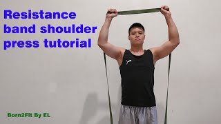 Resistance Band Shoulder Press [upl. by Araed]