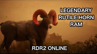 LEGENDARY RUTILE HORN RAM RED DEAD REDEMPTION 2 ONLINE LOCATION HUNT HARRIET MISSION NATURALIST [upl. by Cleopatra]