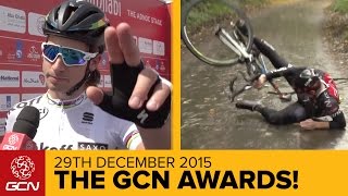 The 2015 GCN Awards – The Year In Pro Cycling  The GCN Show Ep 155 [upl. by Ynoble33]