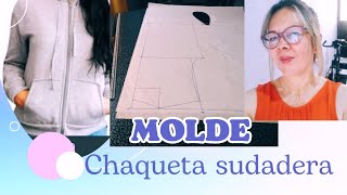 Como hacer molde chaqueta sudadera [upl. by Connors]