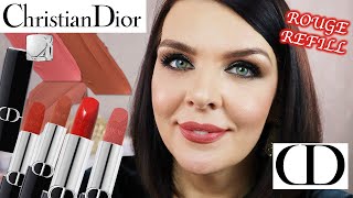 Dior Rouge Refillable Lipstick  Testing Out Viral Dior Lipsticks 😱 [upl. by Alhan]