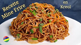 Recette Mine Frite Mauricienne en Kreol  Chow Mein Veg [upl. by Norene]