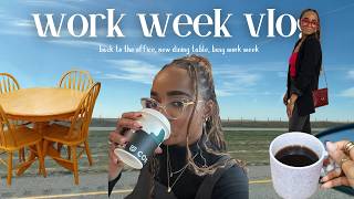 work week vlog  thrifting a dining table on a whim back to the office busy work week amp more [upl. by Asit533]