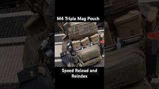 M4 Triple Mag Pouch Speed Reload and Reindex military tactical molle maratac milsim everyday [upl. by Anthiathia]