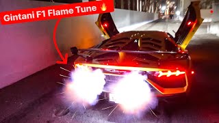 INTRODUCING MY LAMBORGHINI SVJ WITH GINTANI F1 EXHAUST  FLAME TUNE  BEST SOUNDING CAR EVER [upl. by Hgielrebmik]