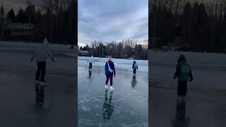 Skating at Pigeon Lake [upl. by Ahsinyar]