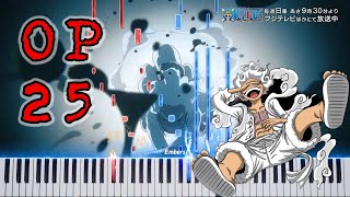 ONE PIECE OP 25 AMV 「 The Peak 」 SEKAI NO OWARI  Piano Tutorial  MIDI FILE [upl. by Duahsar]