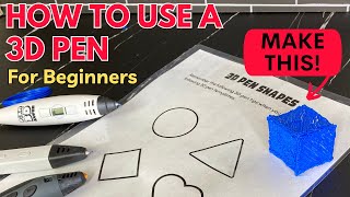 How to Use a 3D Pen StepbyStep Guide and Tips for Beginners [upl. by Aitel224]