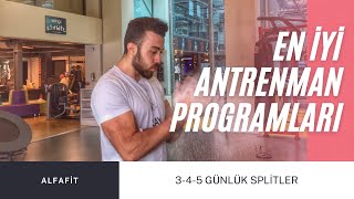 En İyi Antrenman Programları 345 Günlük Splitler [upl. by Ailaht]