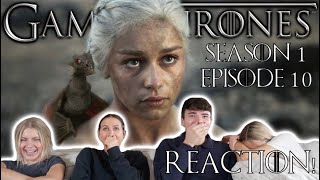 GAME OF THRONES SEASON 1 EPISODE 10 FIRE AND BLOOD REACTION [upl. by Wier]