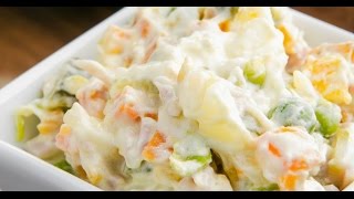 Receitinha Salada de maionese  Delicioso e super fácil [upl. by Llerdna]