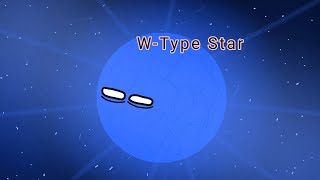 Timeline of a W type star space animation planetball [upl. by Adnamma]