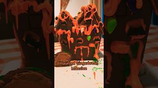 Haunted Gingerbread Mansion halloween halloweencrafts kidscraftidea [upl. by Neiviv781]