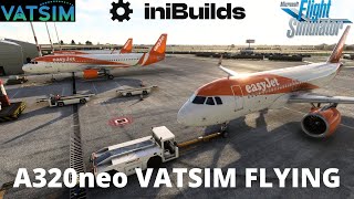 Inibuilds A320neo V2  Vatsim Flight [upl. by Enyrb]