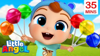 Lollipop Song  More Little Angel Kids Songs amp Nursery Rhymes [upl. by Ailekahs351]