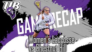 UB Womens Lacrosse vs Chestnut Hill  Post Game Recap [upl. by Ielhsa]