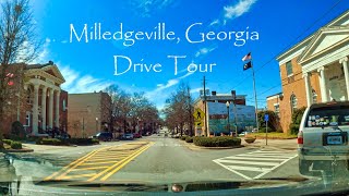 Milledgeville Georgia  Drive Tour  College Town 4K USA [upl. by Notserk65]