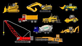 Construction Vehicles  Trucks amp Equipment  The Kids Picture Show Fun amp Educational [upl. by Eiduam]