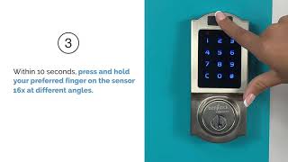 How to set fingerprint  BenjiLock Fingerprint Door Lock [upl. by Dranyer]