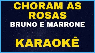 CHORAM AS ROSAS  BRUNO E MARRONE  KARAOKÊ [upl. by Rep]