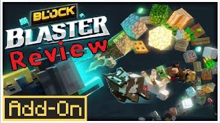 Minecraft Bedrock addon mod review Block Blaster [upl. by Yenwat776]