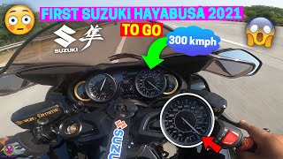 300 KMPH on SUZUKI HAYABUSA 2021  FIRST TIME IN INDIA  😍😎🔥 [upl. by Lenz]