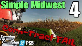 Simple Midwest Episode 4  CornTract FAIL  on FS22 [upl. by Attehcnoc]